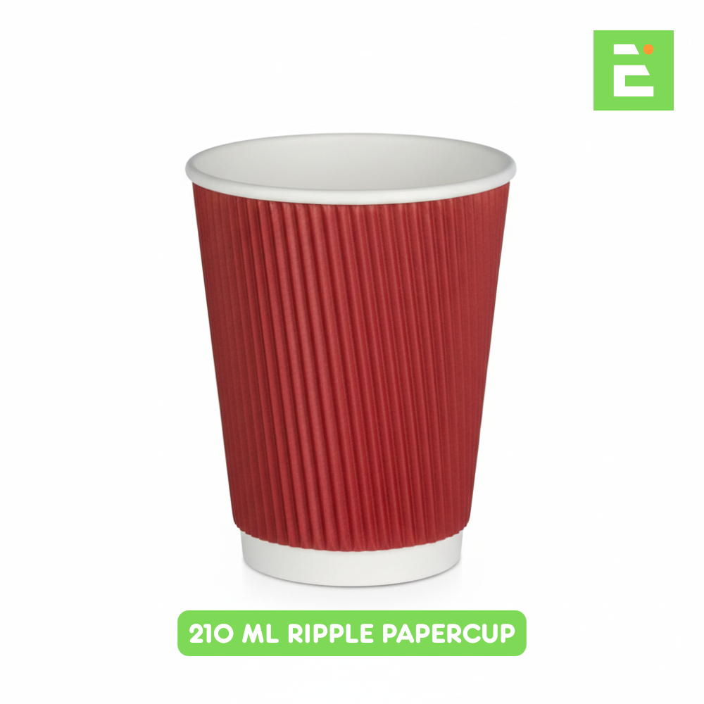 Papercup 210ML Ripple 210GSM(Double Coating)