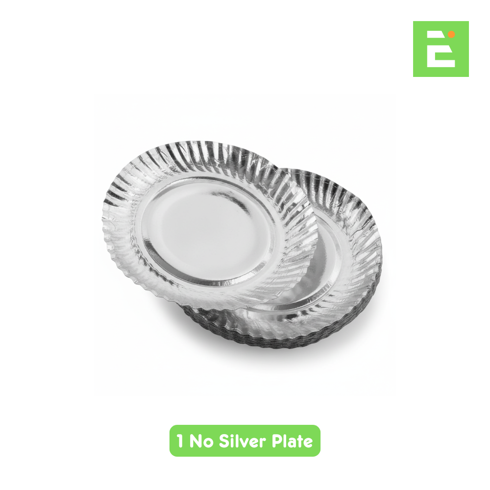 Silver Dish 1No 100GSM