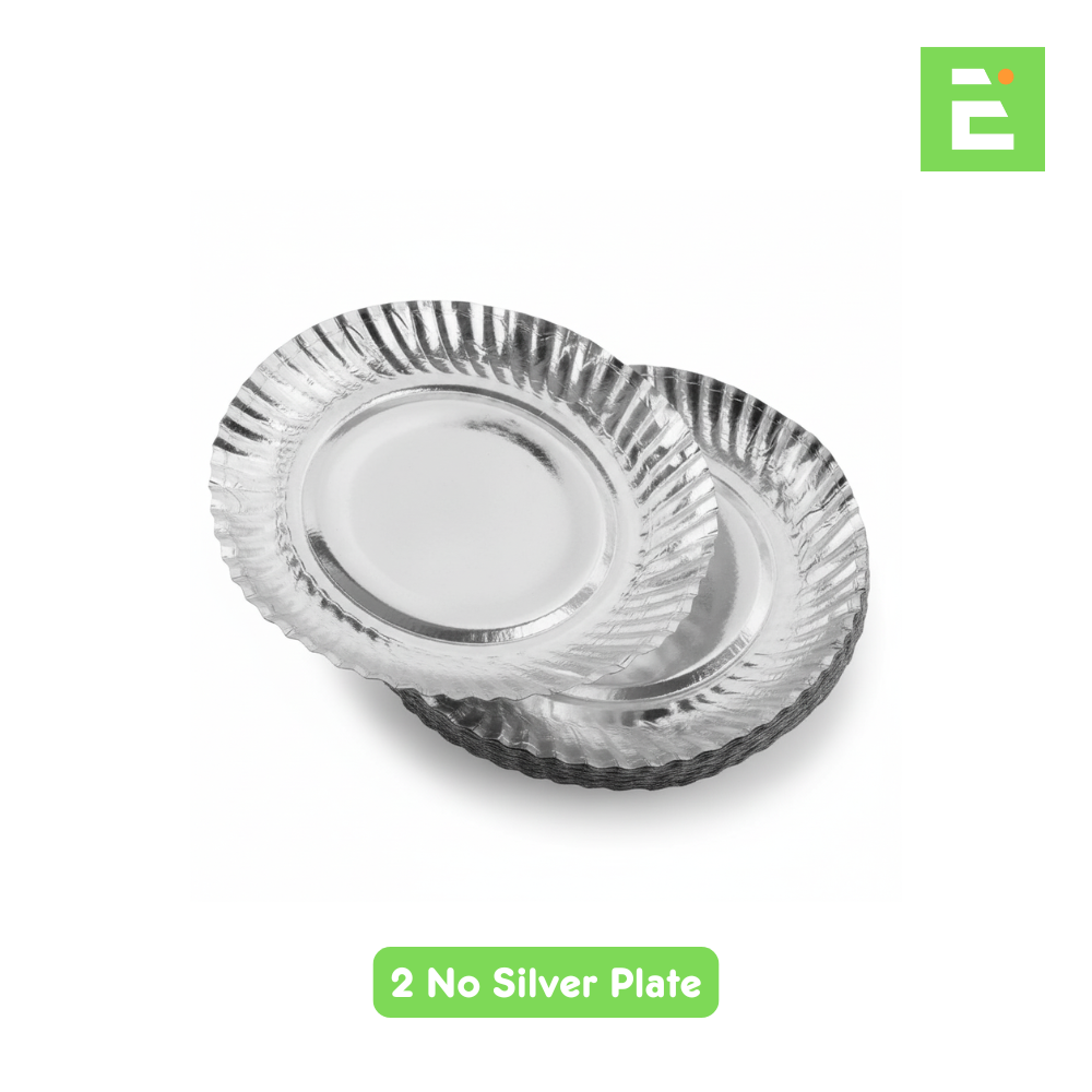 Silver Dish 2No 100GSM