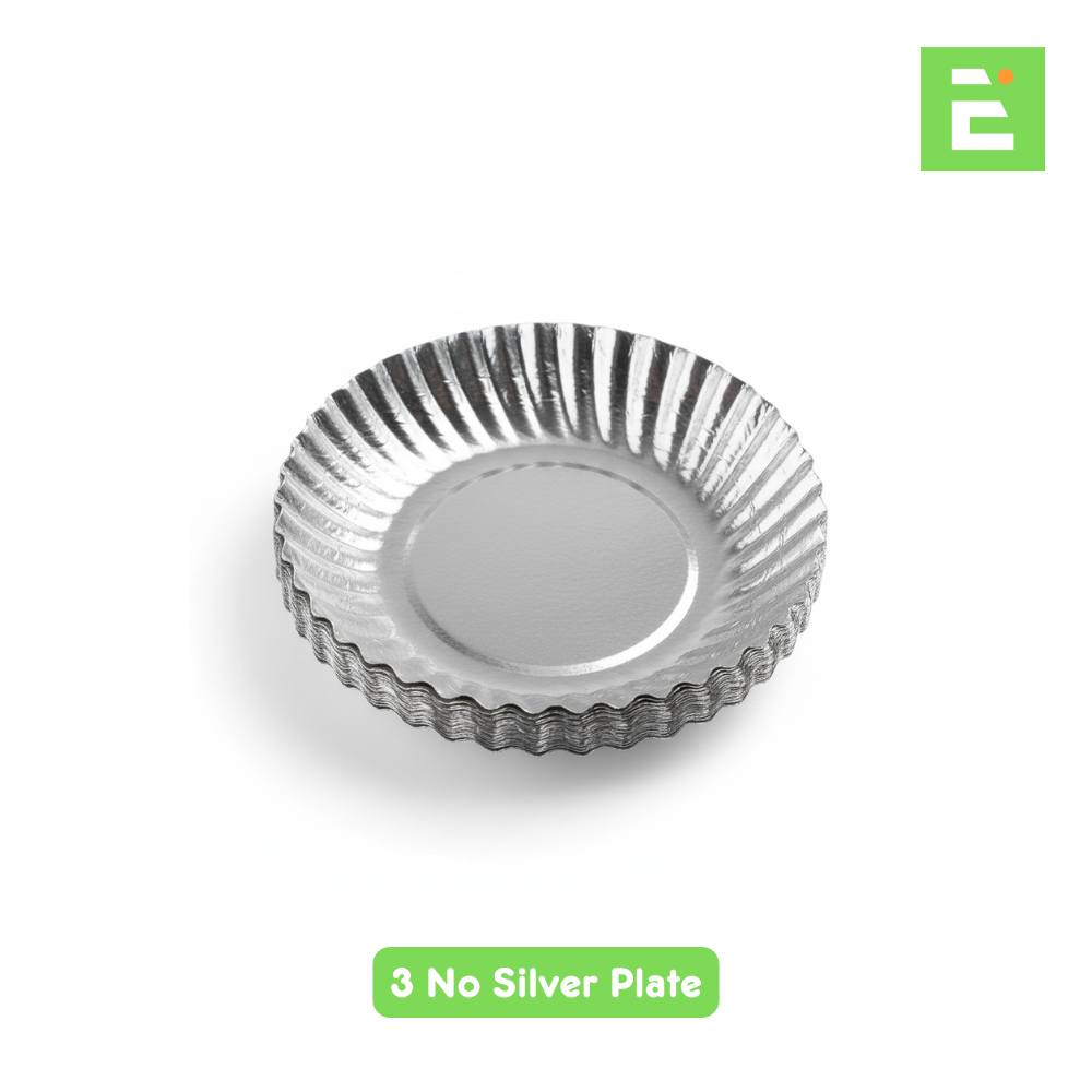 Silver Dish 3No 100GSM