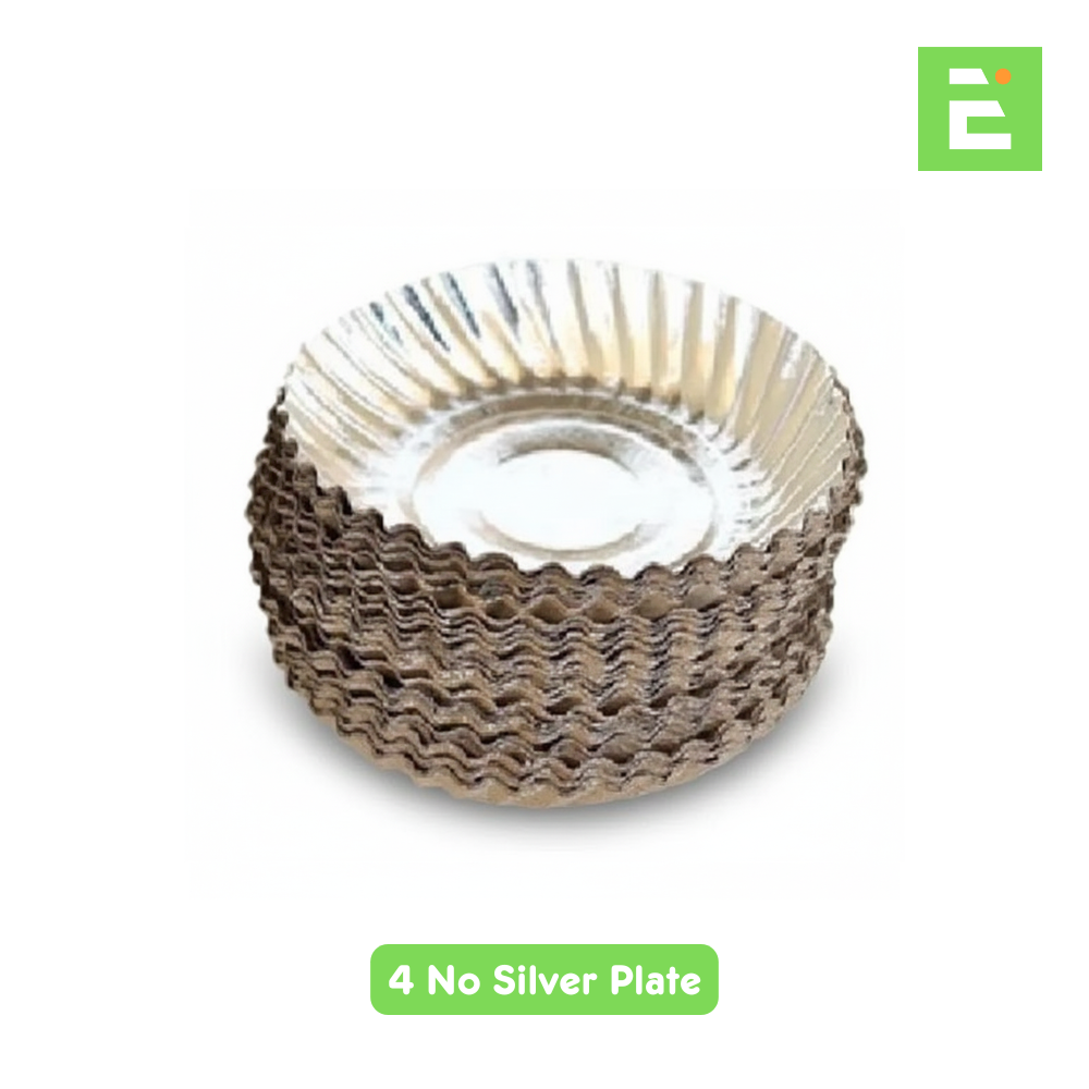 Silver Dish 4No 100GSM