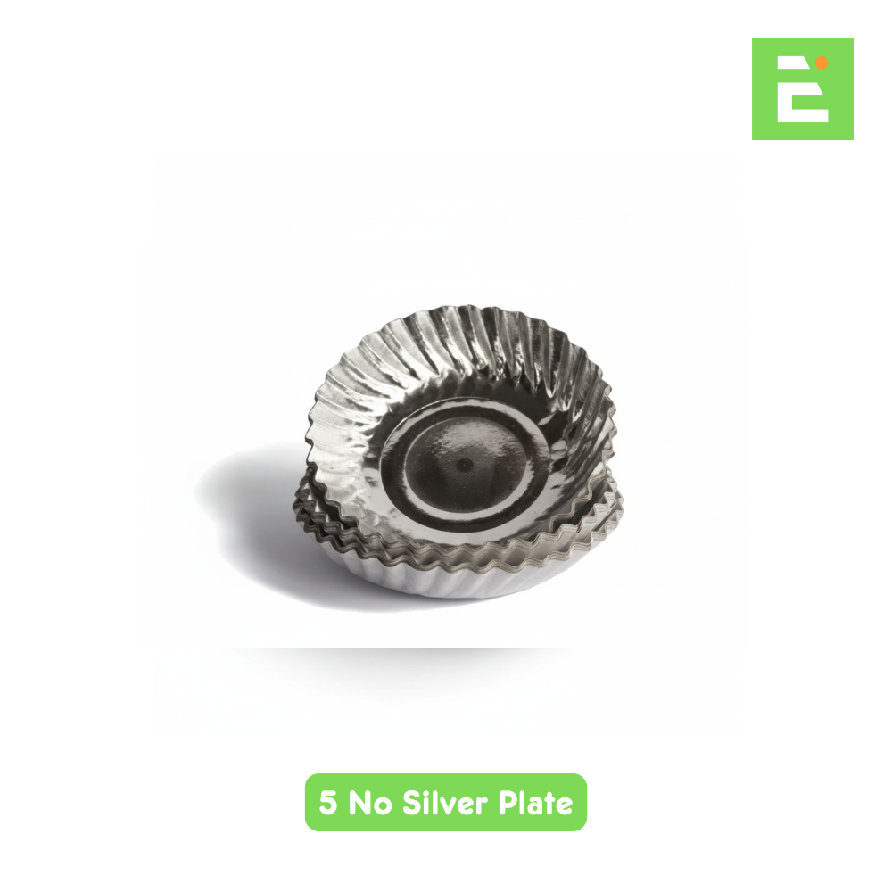 Silver Dish 5No 100GSM